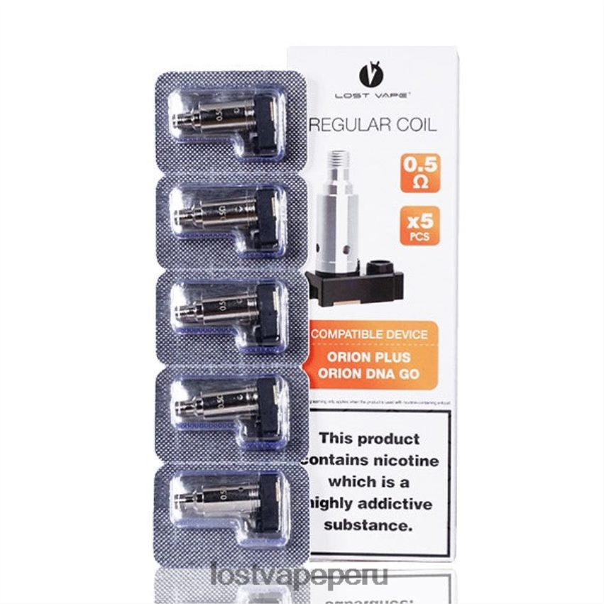 Lost Vape Disposable - HZ044326 Lost Vape Orion más bobinas de reemplazo de ADN (paquete de 5) 0,5 ohmios
