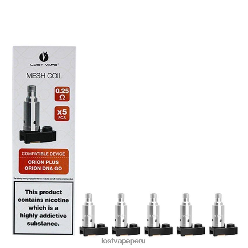 Lost Vape Disposable - HZ044326 Lost Vape Orion más bobinas de reemplazo de ADN (paquete de 5) 0,5 ohmios