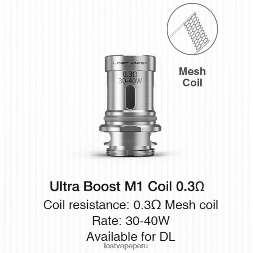 Lost Vape Disposable - HZ044346 Lost Vape Ultra bobinas de impulso (paquete de 5) m1 v2 0.3ohm