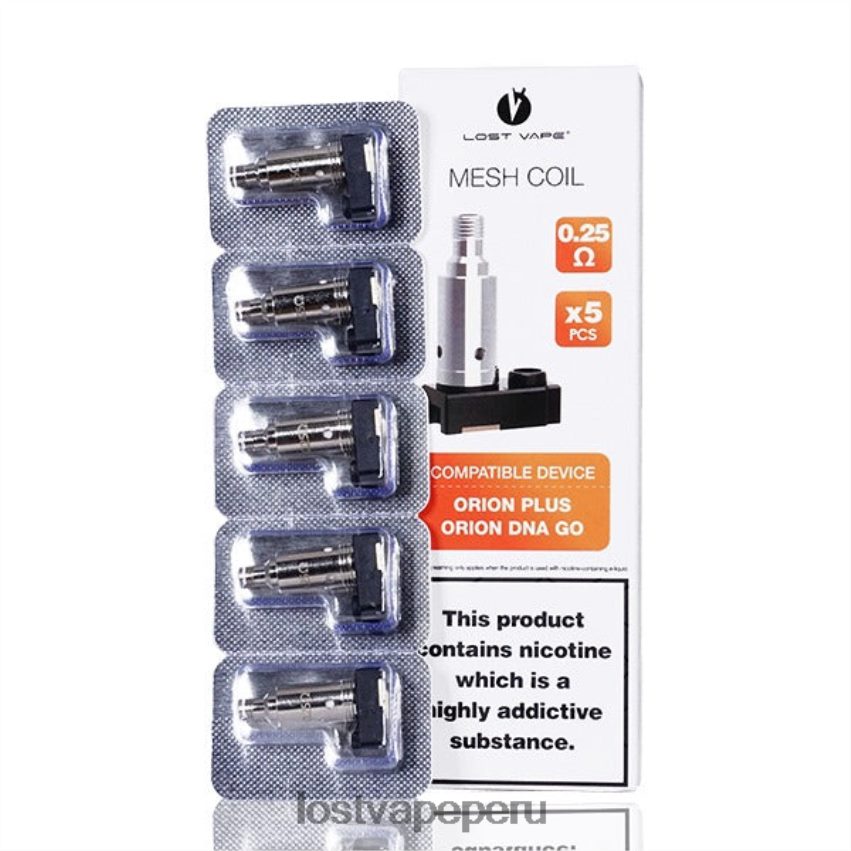 Lost Vape Disposable - HZ04436 Lost Vape Orion más bobinas de reemplazo de ADN (paquete de 5) 0,25 ohmios