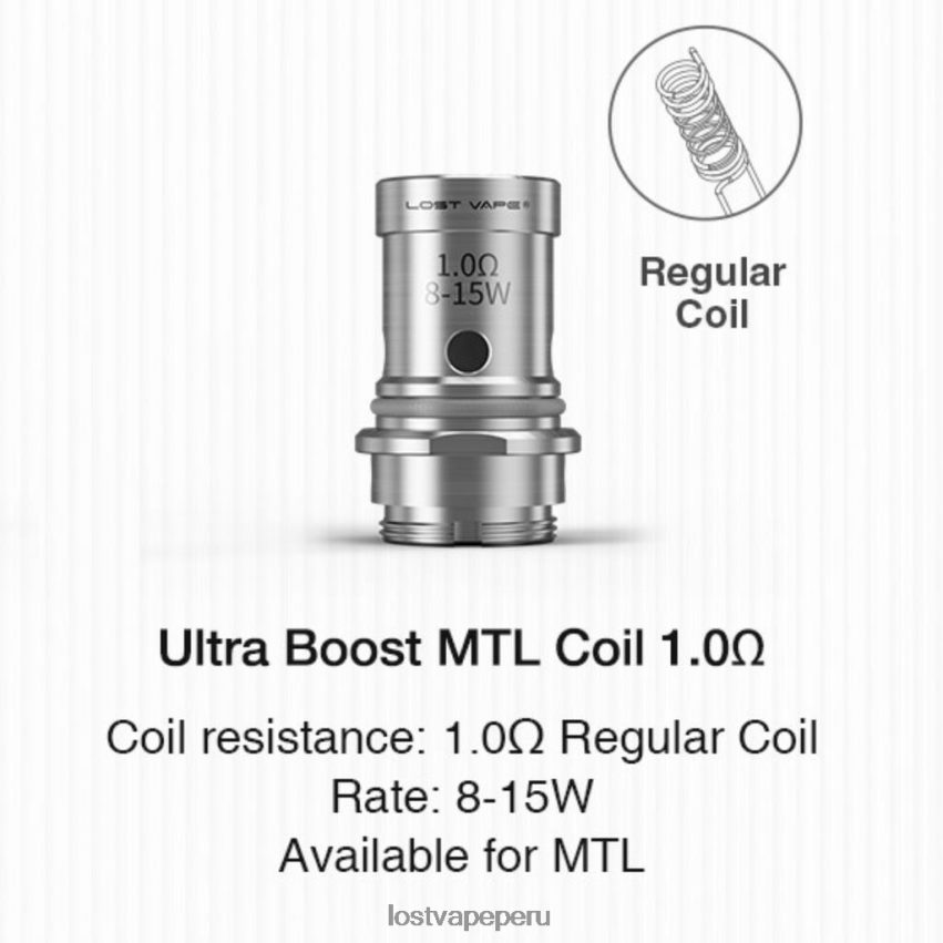 Lost Vape Flavors - HZ044350 Lost Vape Ultra bobinas de impulso (paquete de 5) mtl v2 1.ohm