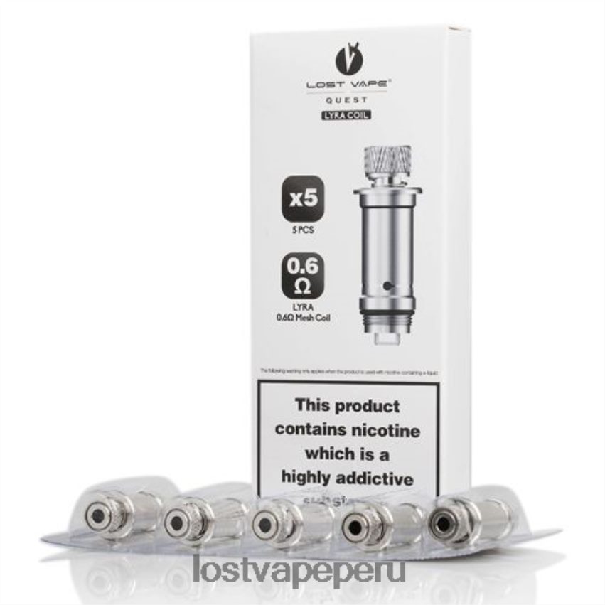 Lost Vape Peru - HZ044391 Lost Vape Lyra bobinas de repuesto (paquete de 5) bobina de malla 0.6ohm
