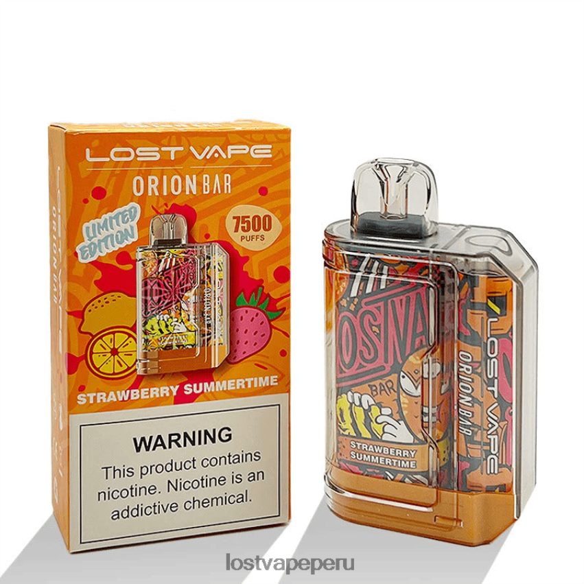 Lost Vape Pods Near Me - HZ04498 Lost Vape Orion barra desechable | 7500 bocanadas | 18ml | 50 mg verano de fresa