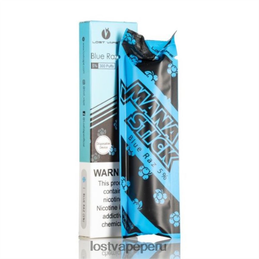 Lost Vape Contact Peru - HZ044519 Lost Vape Mana palo desechable | 300 bocanadas | 1,2 ml azul raz 5%