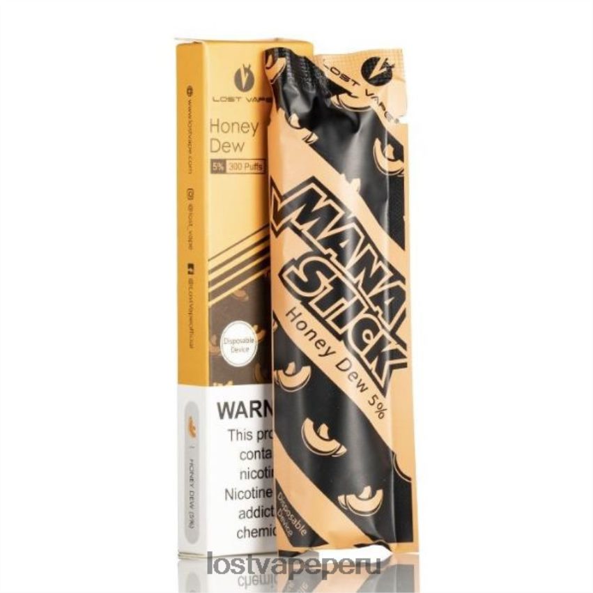 Lost Vape Flavors - HZ044520 Lost Vape Mana palo desechable | 300 bocanadas | 1,2 ml rocío de miel 5%