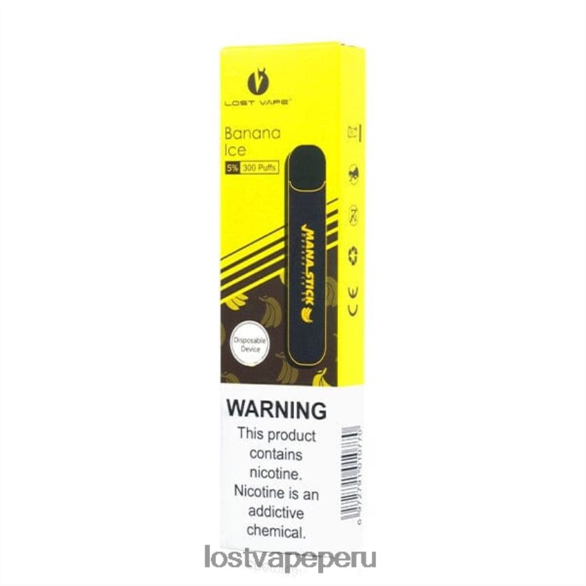 Lost Vape Wholesale - HZ044404 Lost Vape Mana palo desechable | 300 bocanadas | 1,2 ml hielo de plátano 5%