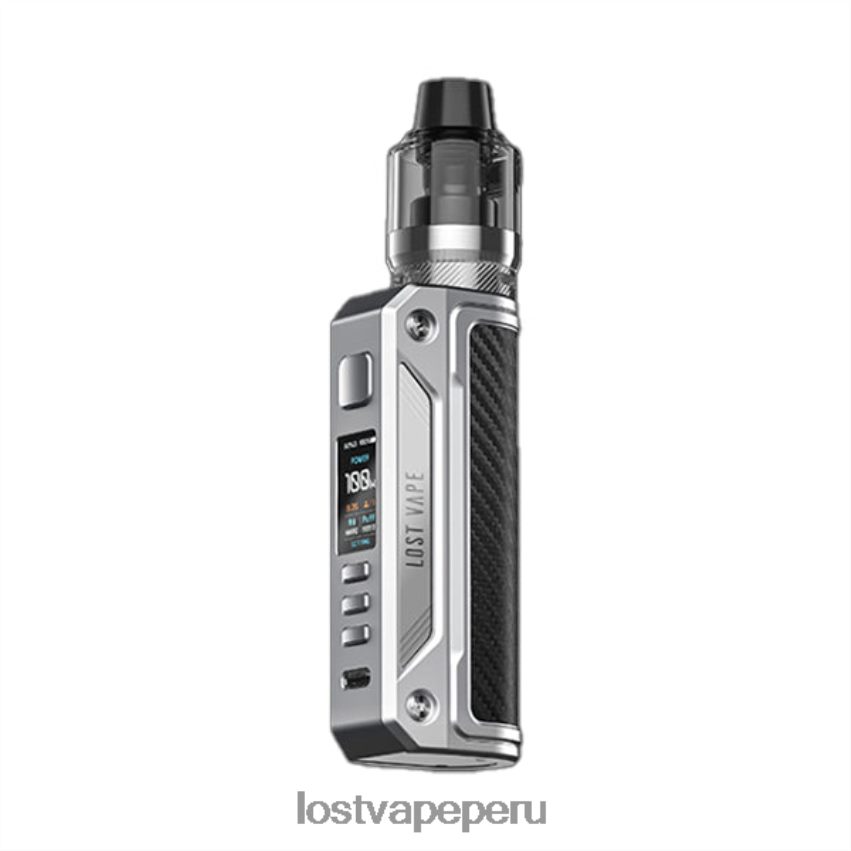 Lost Vape Contact Peru - HZ044169 Lost Vape Thelema kit solo de 100w acero inoxidable/fibra de carbono
