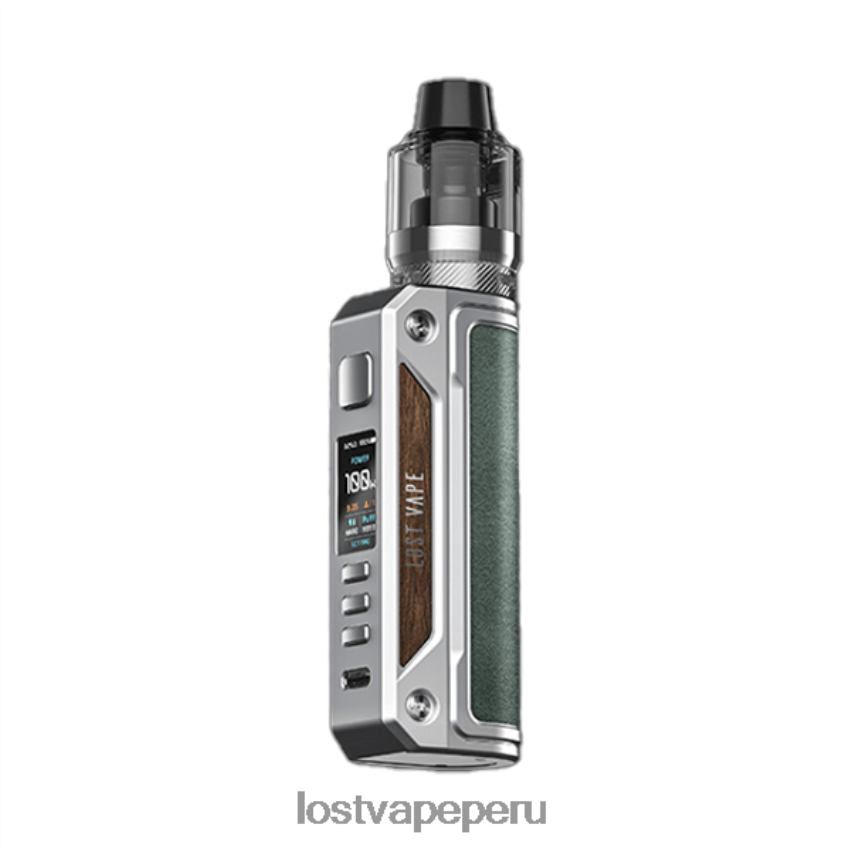 Lost Vape Precio - HZ04413 Lost Vape Thelema kit solo de 100w inox/verde mineral
