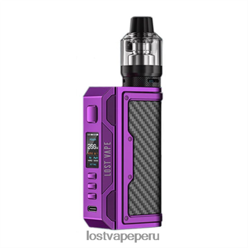 Lost Vape Price Peru - HZ044147 Lost Vape Thelema kit de búsqueda de 200w morado/fibra de carbono