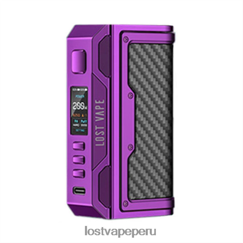 Lost Vape Disposable - HZ044186 Lost Vape Thelema misión 200w mod morado/fibra de carbono