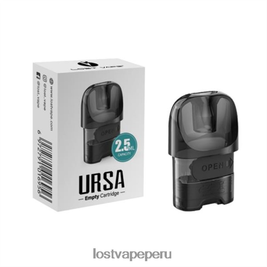 Lost Vape Review Peru - HZ044215 Lost Vape URSA vainas de repuesto negro (cartucho de cápsulas vacías de 2 ml)